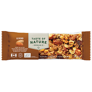 Barres amandes bio - TASTE OF NATURE - 40g x16