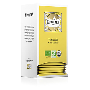Boite de 25 sachets de thé vert jasmin bio - KUSMI TEA