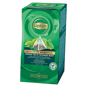 Boite de 25 sachet de thé vert menthe intense - LIPTON