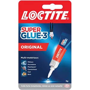 Colle liquide SUPER GLUE-3 - LOCTITE - 3g
