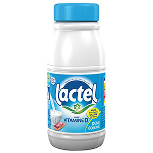 Lait demi-écrémé - LACTEL - 25cl x6