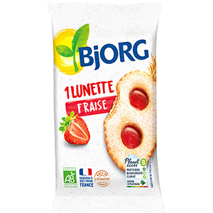 Biscuit lunettes fraise - BJORG - 50g x27