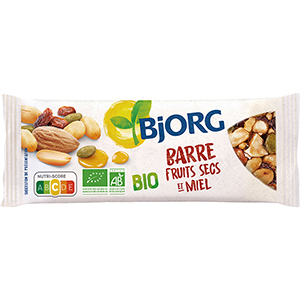 Barres fruits secs et miel - BJORG - 25g x30