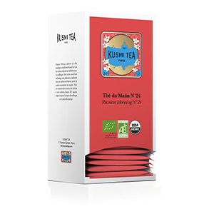 Boite de 25 sachets de thé noir du matin bio - KUSMI TEA
