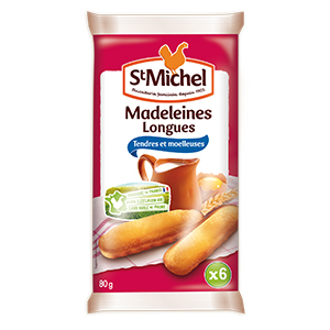 Sachets de 6 madeleines longues - ST MICHEL - 80g x20