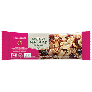 Barres grenade bio - TASTE OF NATURE - 40g x16