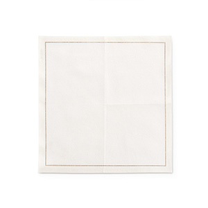 80 serviettes couleur crème - MY DRAP - 20x20cm x30