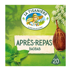 Boite de 20 infusions après-repas menthe poivrée - LA TISANIERE