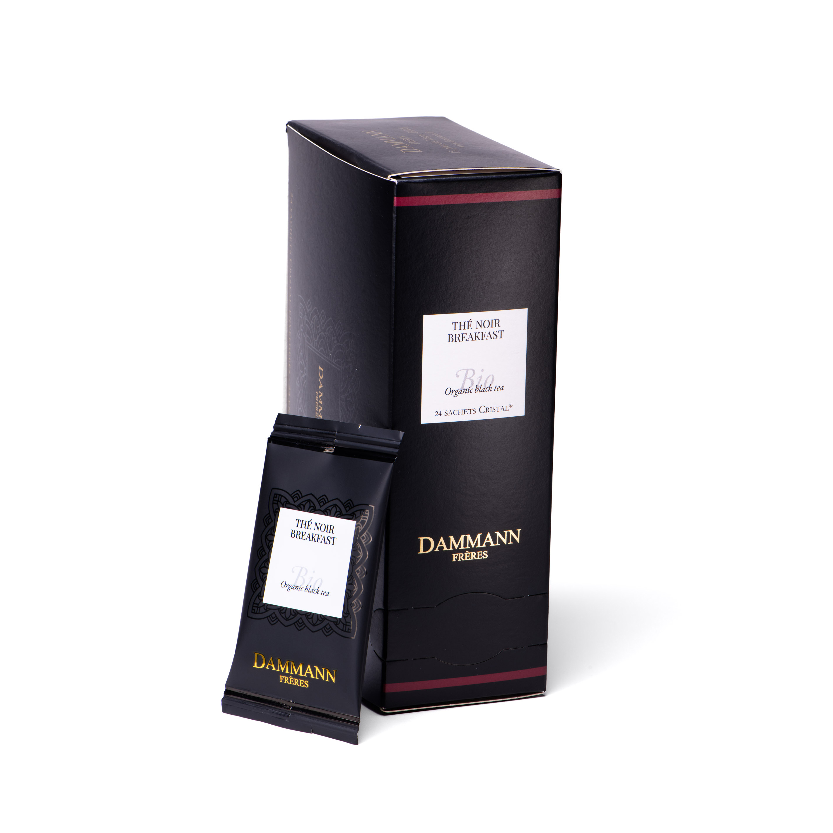 Boite de 24 sachets de thé noir Breakfast bio - DAMMANN