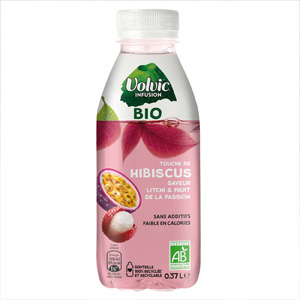 Infusion hibiscus et litchi bio - VOLVIC - 75cl x6