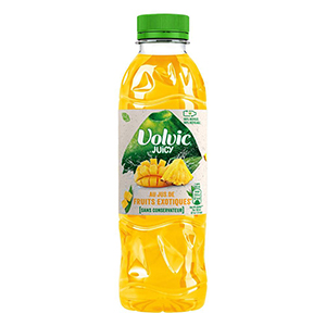 Eau plate aromatisée - Volvic Juicy Fruits Exotiques - 50cl x24 - rPET