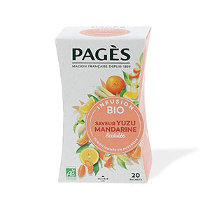 20 infusions BIO Yuzu Mandarine - PAGES