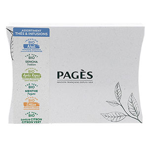 Coffret 60 thés et infusions bio - PAGES