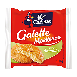 Galette moelleuse saveur amande - Ker Cadélac - 100g x24