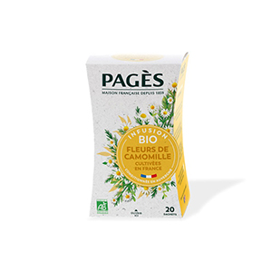 Infusion fleurs de camomille - PAGES - 20 sachets