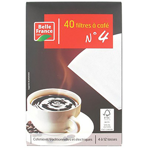 40 filtres à café N°4