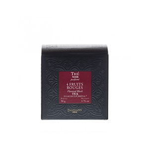Boite de 25 sachets de thé noir 4 fruits rouges - DAMMANN