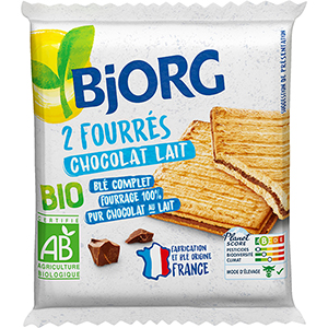 Biscuits fourrés choco lait - BJORG - 50g x20