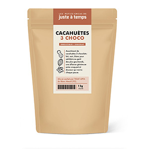 Cacahuètes 3 choco sachet - 1KG