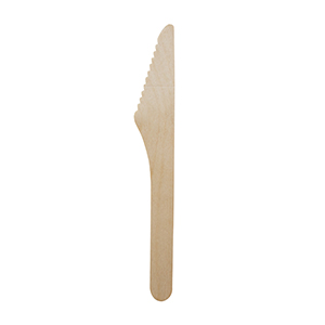 Couteaux en bois compostable - 19cm x100